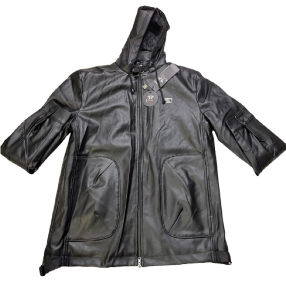 RC COLLECTION Italian Leather Jacket Size XL Made In Italy NEW 600$